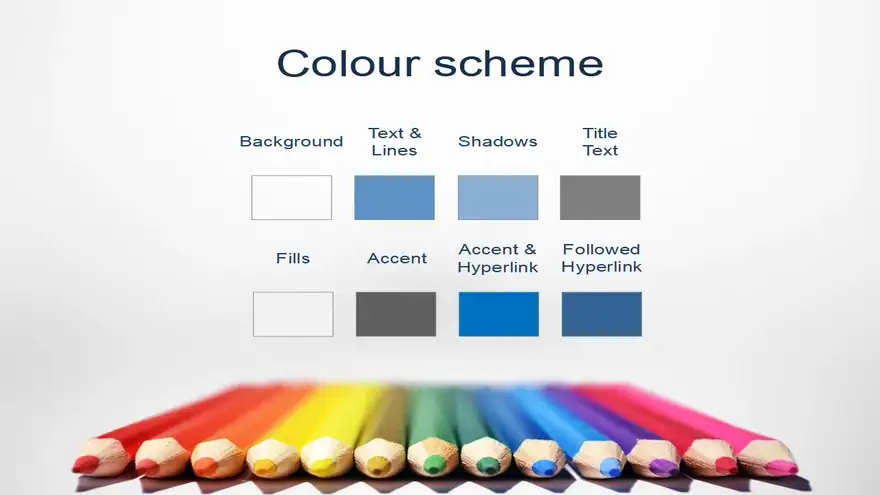 Coloured Pencils Template