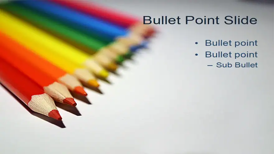 Coloured Pencils Template