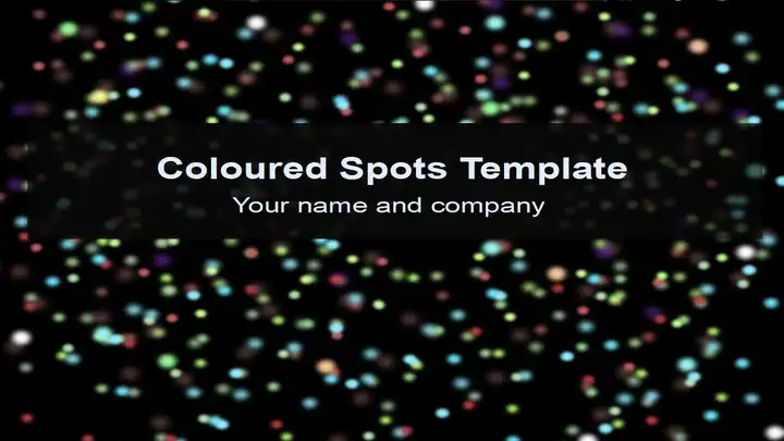 Coloured Spots Template