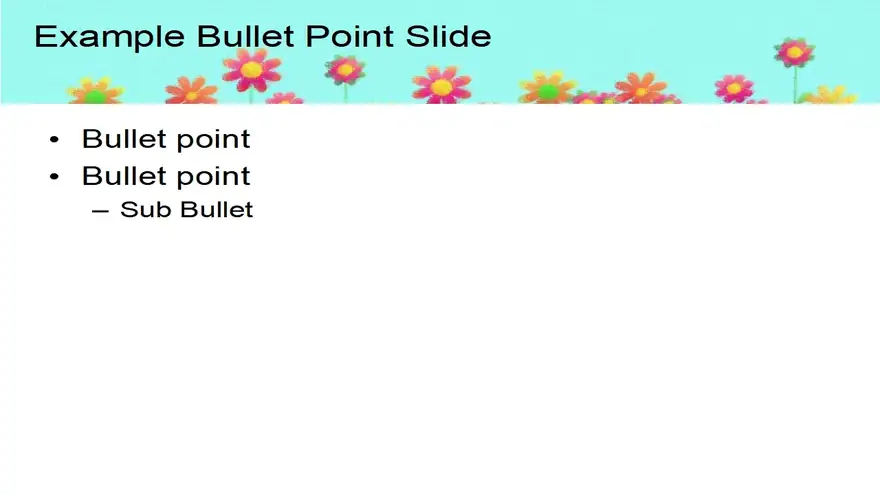 Crayon Flowers Background Template