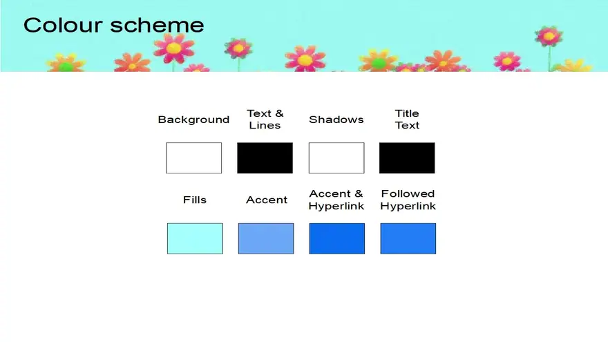 Crayon Flowers Background Template
