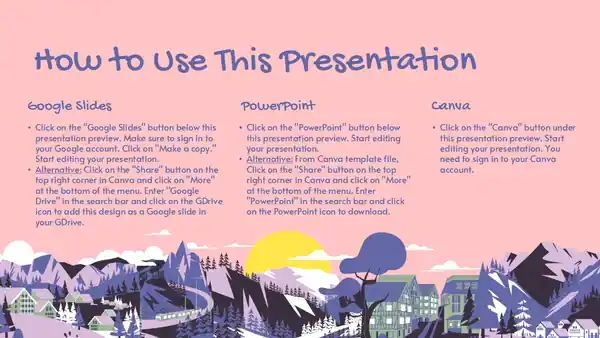 Cute Penguin Background Slides