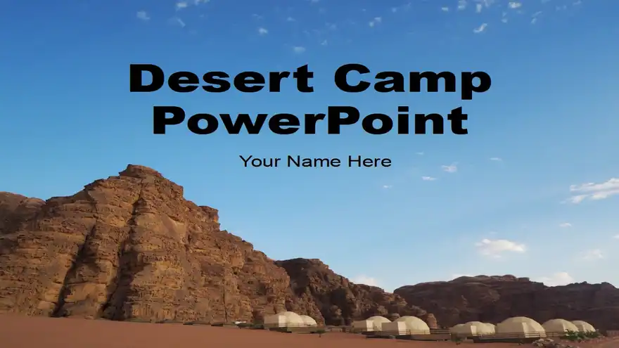 Desert Camp PowerPoint Template