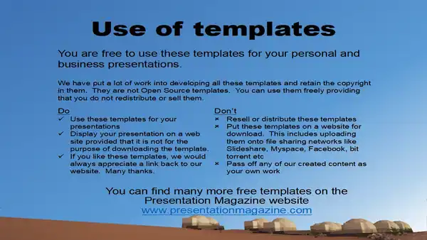 Desert Camp PowerPoint Template