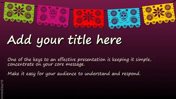 Dia de los Muertos Free template for Google Slides or PowerPoint