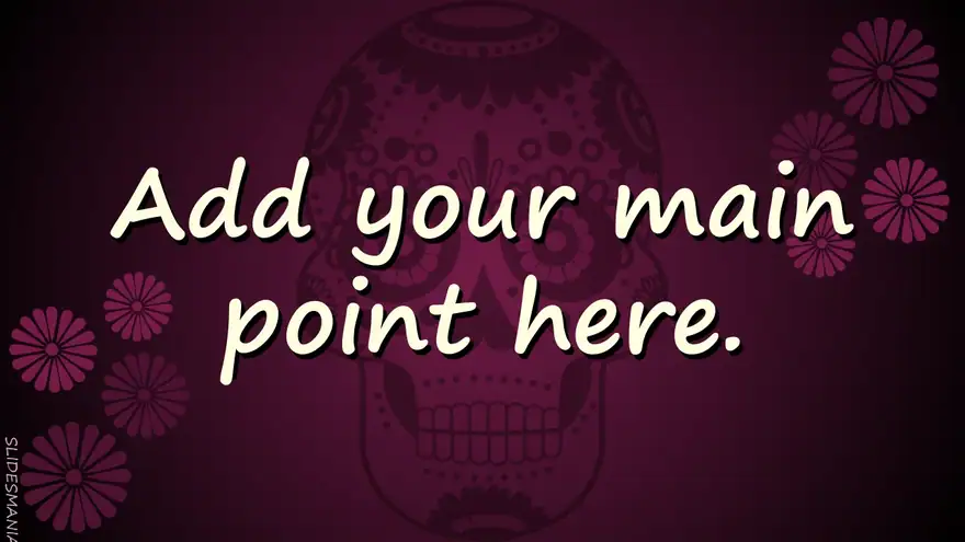 Dia de los Muertos Free template for Google Slides or PowerPoint