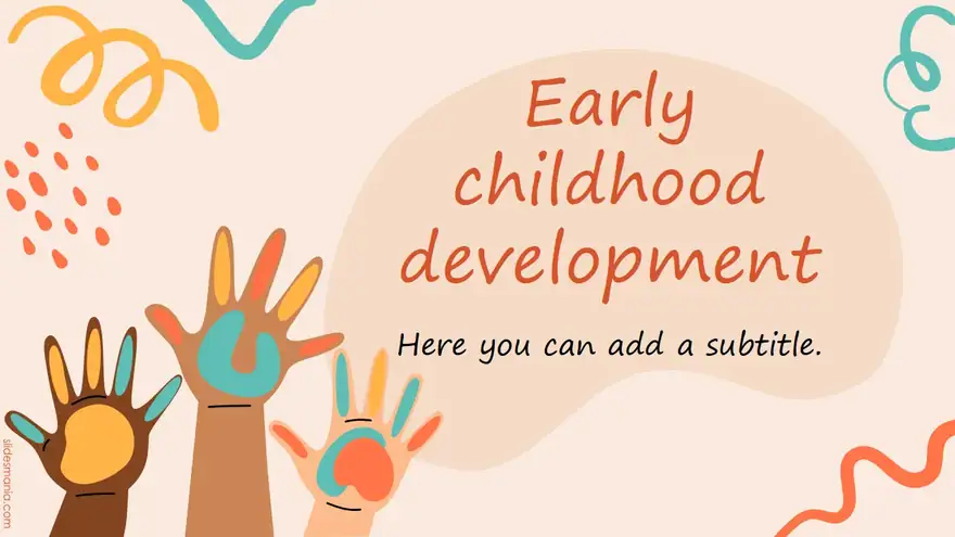 Early Childhood free presentation template for Google Slides, Canva and PPT.