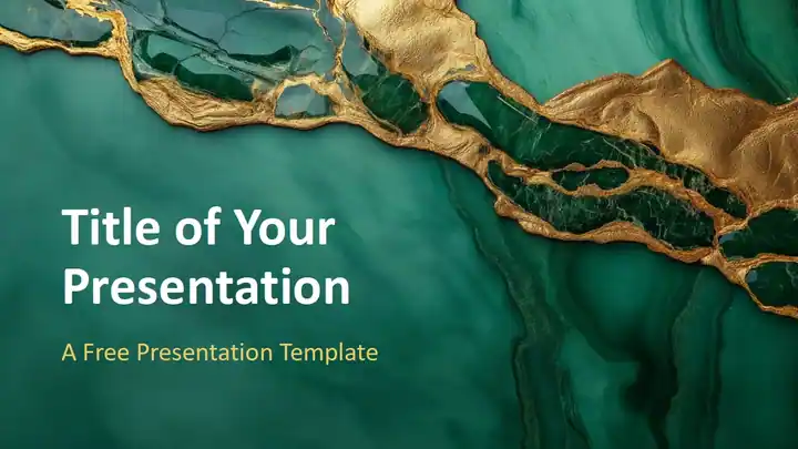 Emerald Gold Elegance Template