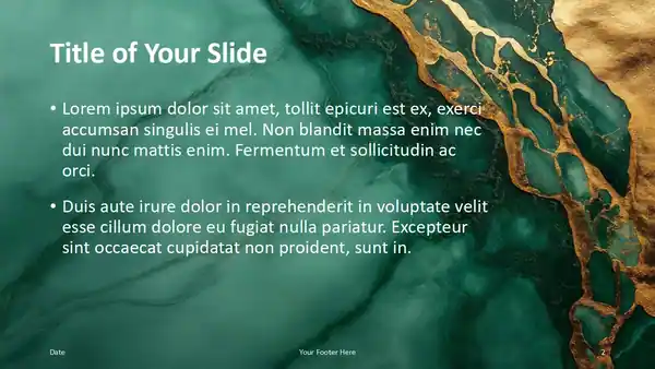 Emerald Gold Elegance Template