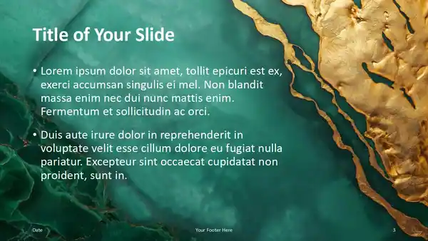 Emerald Gold Elegance Template