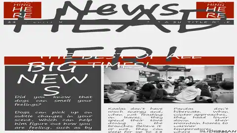 Extra, extra! Newspapers customizable template.