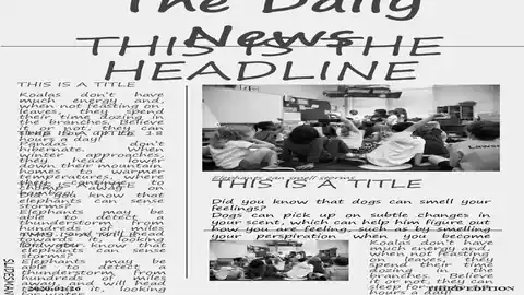 Extra, extra! Newspapers customizable template.