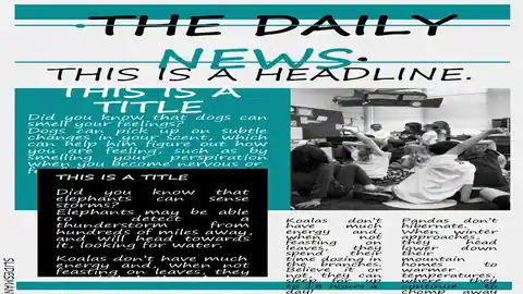 Extra, extra! Newspapers customizable template.