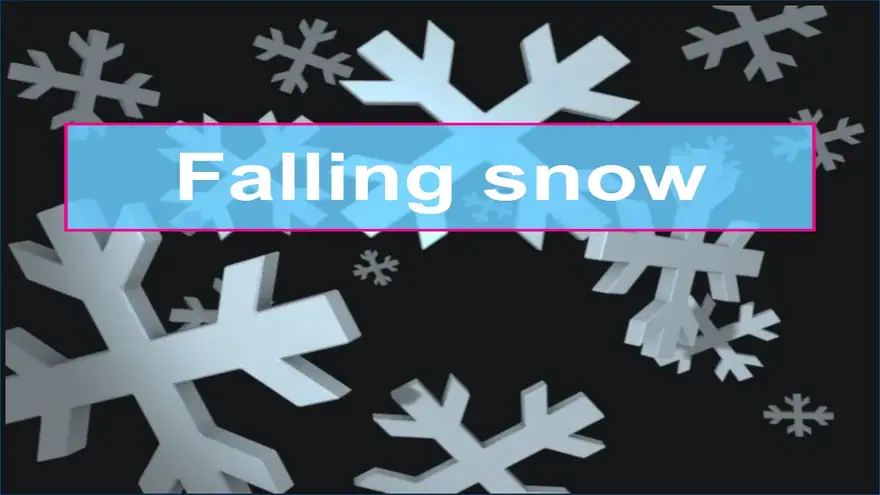 Falling Snow Christmas Template