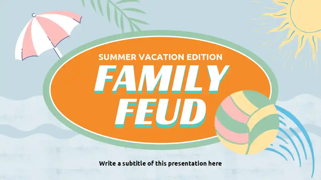 Family Feud Summer Vacation Edition Slides