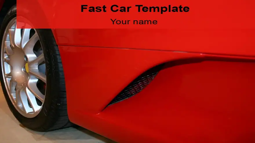Fast Car Template