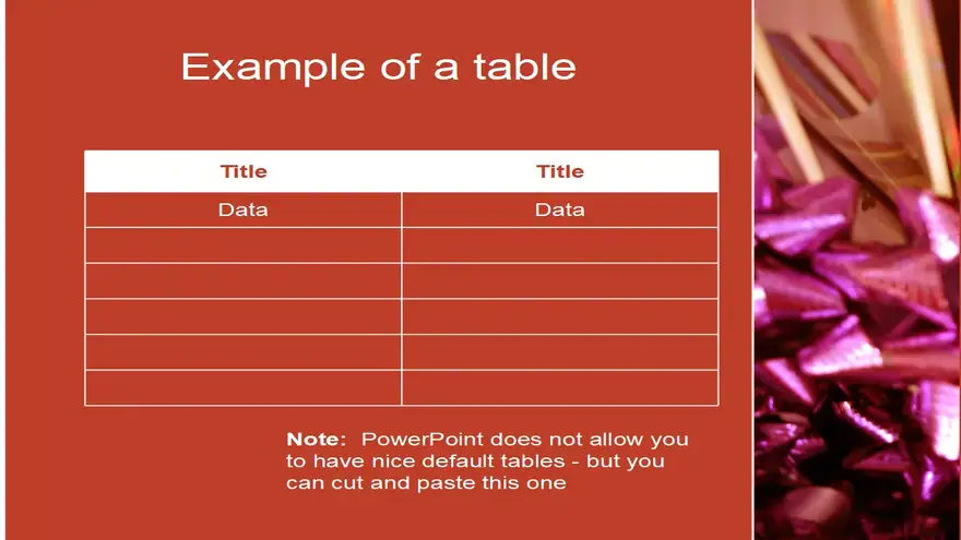 Festive Red Bows Template