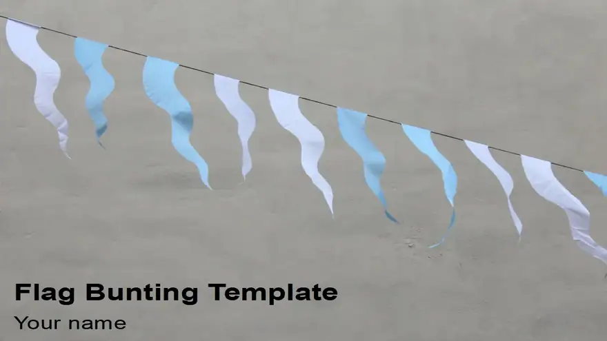 Flag Bunting Template