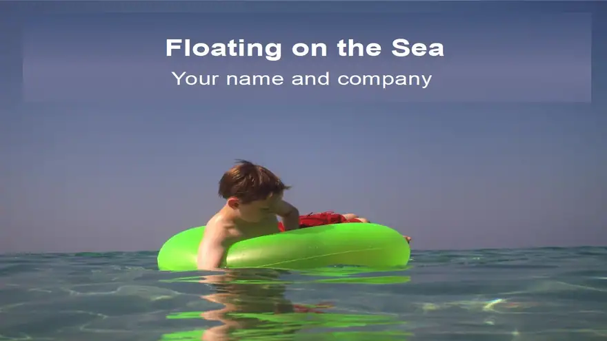 Floating on the Sea Template