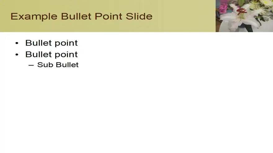 Flower Arrangement Template