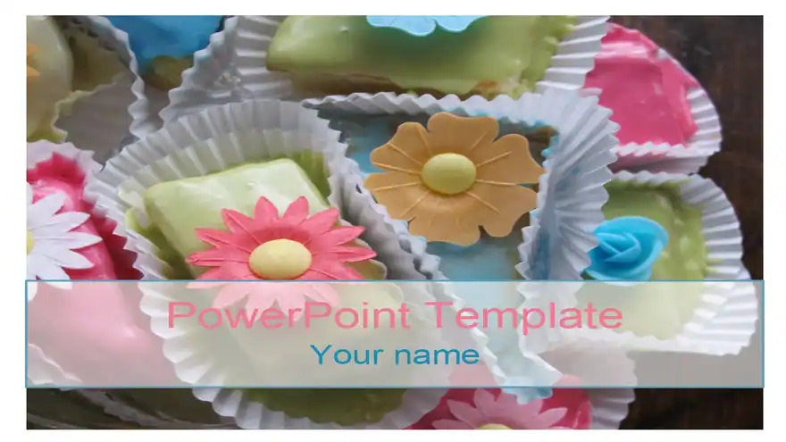 Flower Cake PowerPoint Template