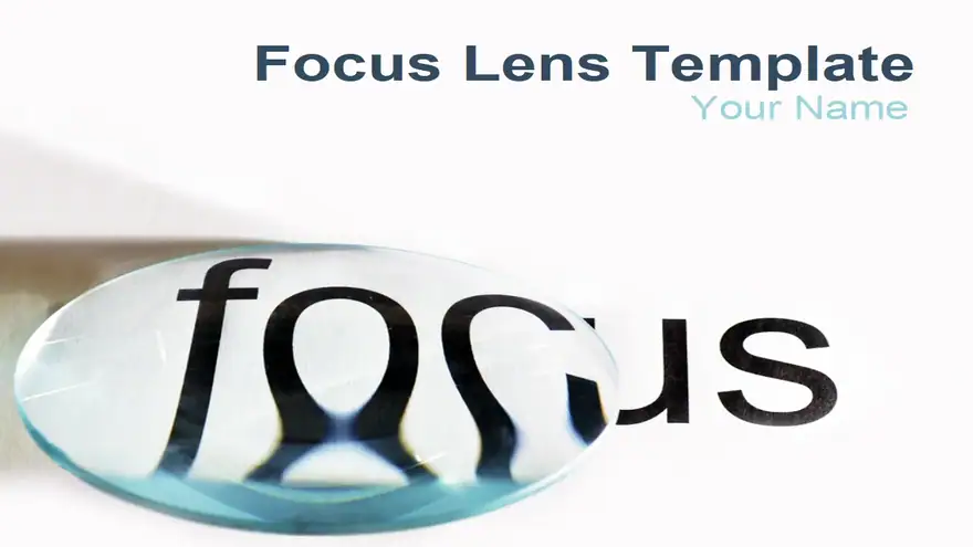 Focus Lens PowerPoint Template