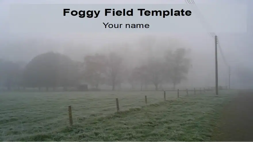Foggy Field PowerPoint Template