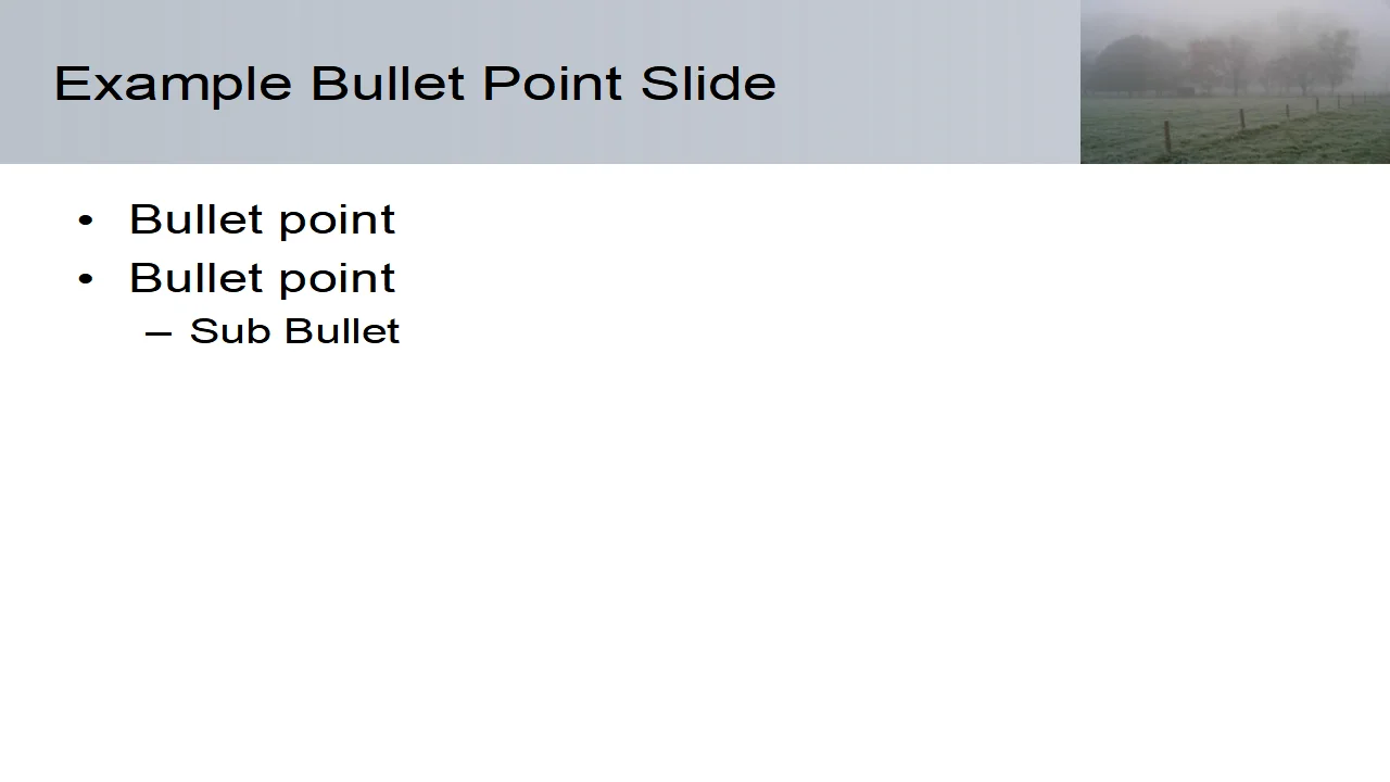 Foggy Field PowerPoint Template