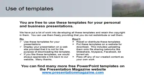 Foggy Field PowerPoint Template