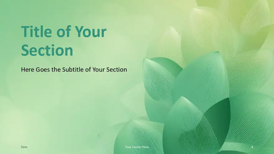 Foliage Lines Template