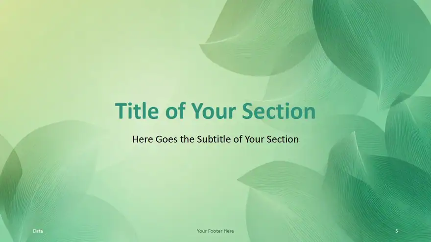 Foliage Lines Template