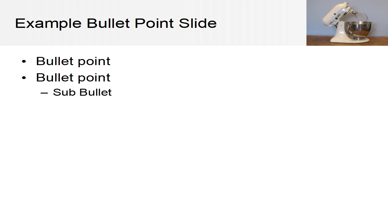 Food Mixer Template