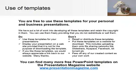 Food Mixer Template