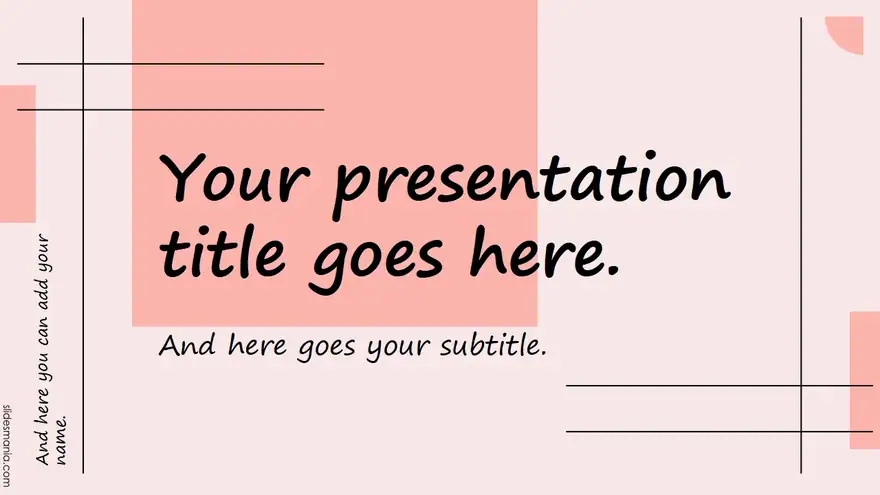 Formal peach free ppt & Canva template and Google Slides theme.