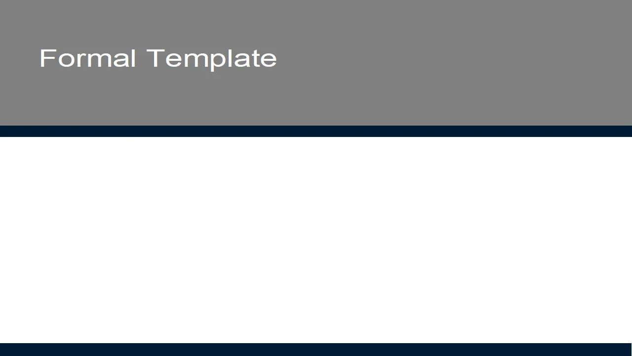 Formal PowerPoint Template