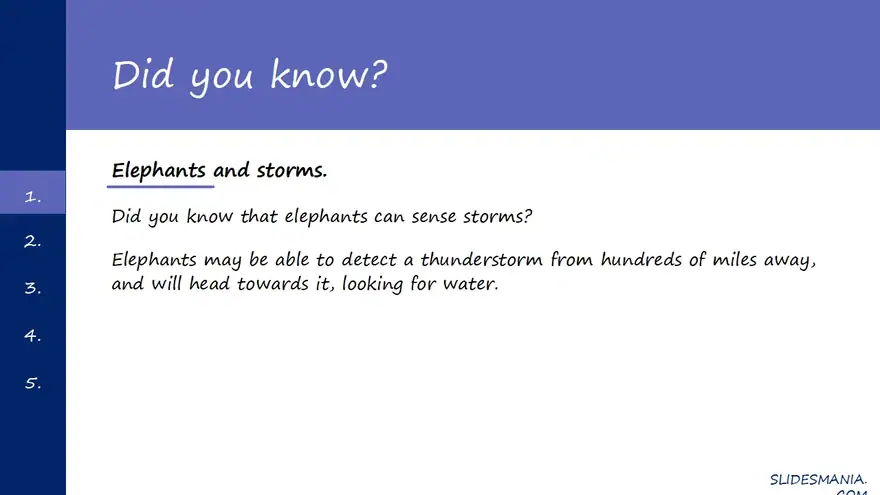 Formal presentation theme with sections.