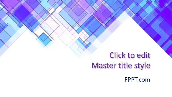 Free Abstract Blue & White PowerPoint Template