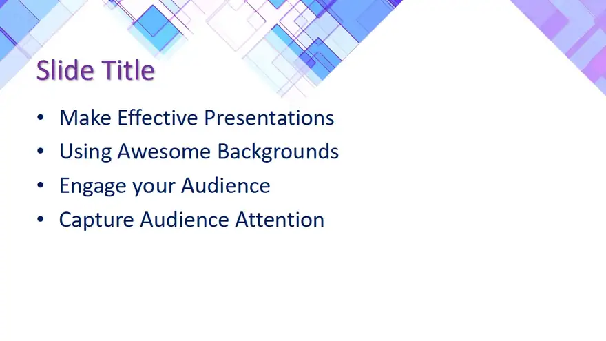 Free Abstract Blue & White PowerPoint Template
