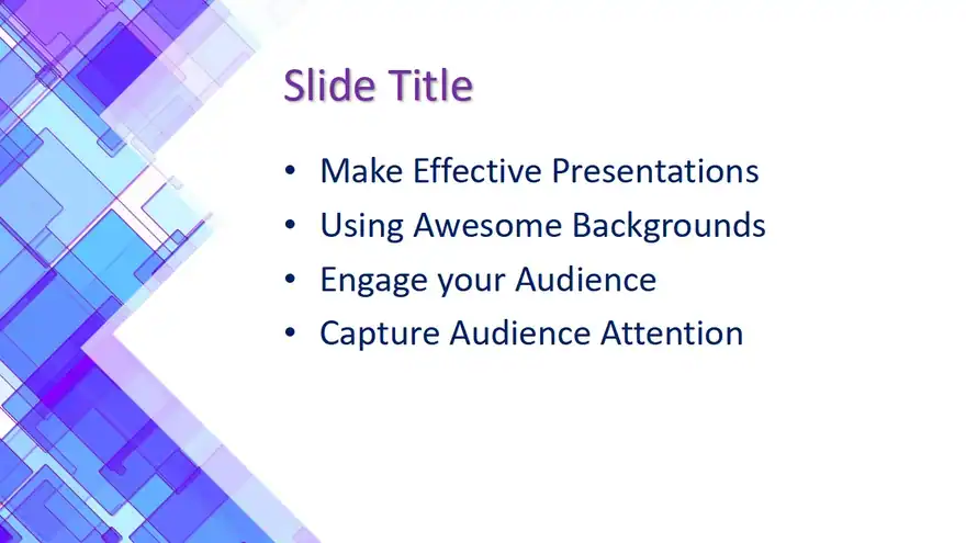 Free Abstract Blue & White PowerPoint Template