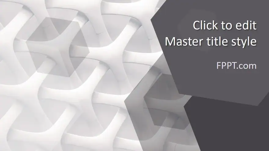 Free Abstract Gray Structure PowerPoint Template