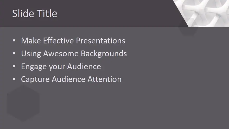 Free Abstract Gray Structure PowerPoint Template