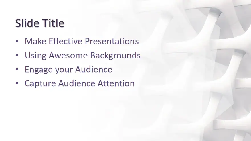 Free Abstract Gray Structure PowerPoint Template