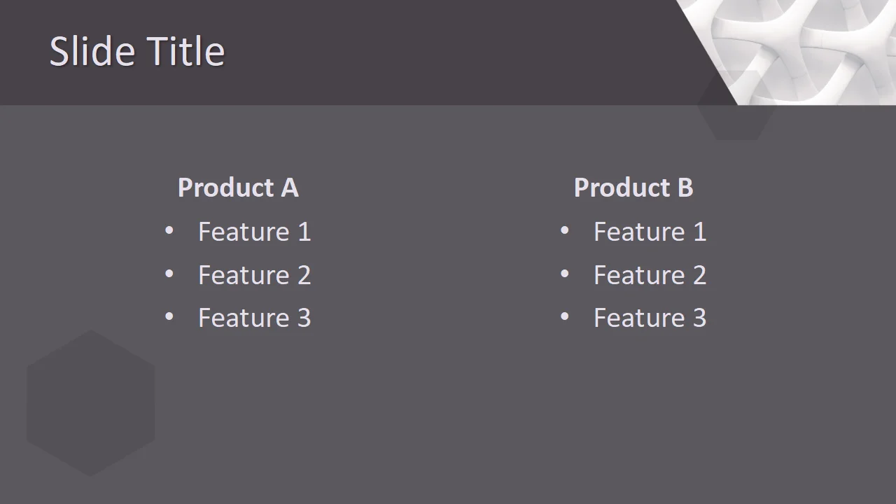 Free Abstract Gray Structure PowerPoint Template