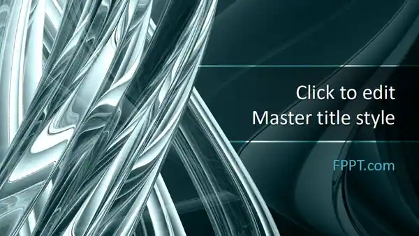 Free Abstraction Silver PowerPoint Template