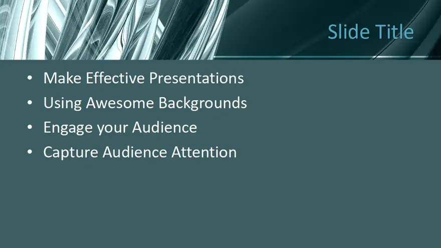 Free Abstraction Silver PowerPoint Template