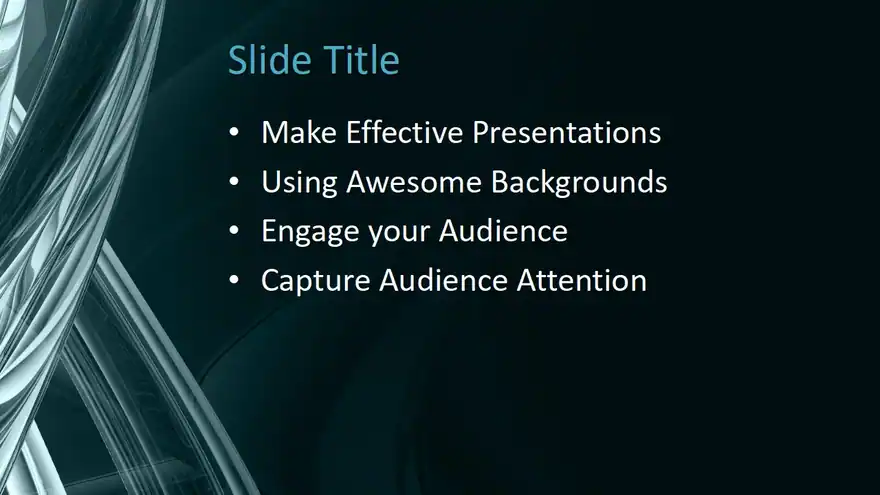 Free Abstraction Silver PowerPoint Template