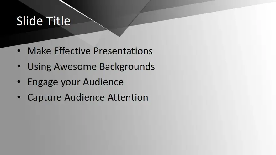 Free Background Black PowerPoint Template