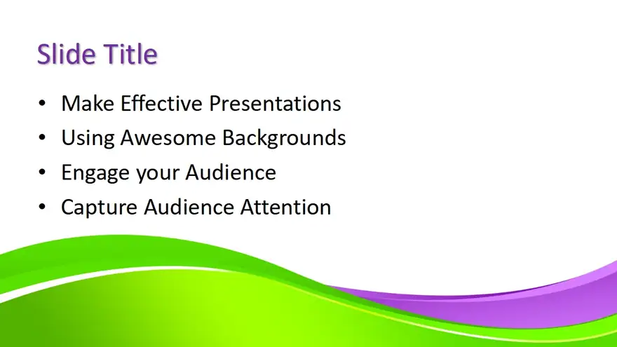 Free Background Green PowerPoint Template