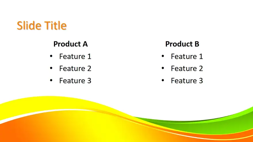 Free Background Orange PowerPoint Template