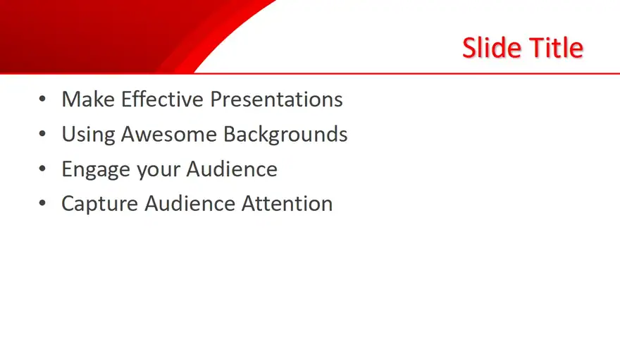 Free Background Red PowerPoint Template